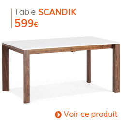 Decoration Scandinave - Table de salle à manger SCANDIK