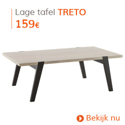 Scandinavisch - Lage eikenhouten design tafel TRETO