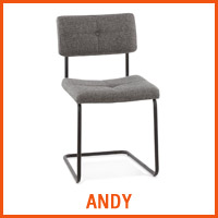 ANDY grijze stoel - Alterego nieuwigheden