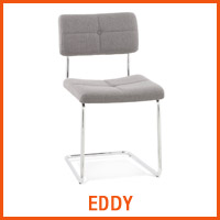 Chaise EDDY grise - Nouveaute Alterego