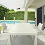 Chaises ENZO blanches - chaises de terrasse