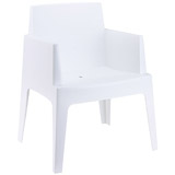 Witte outdoor stoel PLEMO - Alterego Design