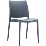 Chaise ENZO grise foncée - Alterego Design