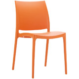 Oranje ENZO stoelen - Alterego Design